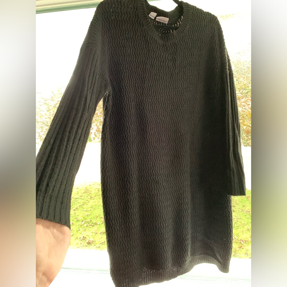 🎄🔥Noisy May Black Thick Knitted Crewneck Dress